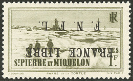 ** France-Libre. Surcharge Renversée. No 263A, Pos. 18, Très Frais. - TB. - R - Autres & Non Classés