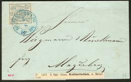 LETTRE Brunswick. No 2, Obl Cad Bleu Sur Lettre, Jolie Pièce. - TB. - R - Brunswick