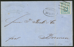 LETTRE Hambourg. No 4, Sur Lettre Avec Cad 30/11 61, Pour Brême. - TB. - R - Hambourg