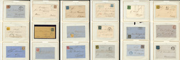 LETTRE Collection D'anciens Etats. 1849-1860 (Poste), 21 Lettres, Affts Et Obl Divers. - TB - Autres & Non Classés