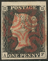 Penny Black. No 1, "A F", Petit Bdf, Superbe - Other & Unclassified