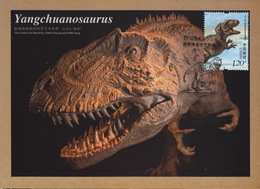 China 2017-11 (6-2)T Chinese Dinosaurs -- Yangchuanosaurus, Yangchuanosaurus Shangyouensis SELF-MADE Maximum Card - E - Vor- U. Frühgeschichte