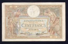 Banconota Francia - 100 Franchi 6/10/1938 - 50 F 1934-1940 ''Cérès''