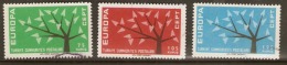 Turkey  1962  SG  1983-5   Europa  Fine Used    Unmounted Mint - Gebraucht