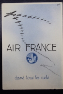 Air France Dans Tous Les Ciels 1938  New Years Wishes Air France Pays Bas - Storia Postale