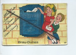 Carte à Systéme- Bray Dunes -Meilleur Souvenir Dans La Boîte Aux Lettres Vous Verrez Bray Dunes. Dépliant 10 Vues(postes - Bray-Dunes
