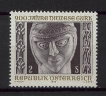 ART SCULPTURE Saint Hemma RELIGION HOLY MEN  AUSTRIA ÖSTERREICH  L'AUTRICHE 1972 MNH SC 921 Yv 1216 MI 1387 - Theologians