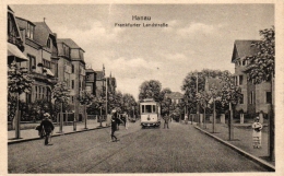 Hanau, Frankfurter Landstrasse Mit Strassenbahn, Um 1910/20 - Hanau