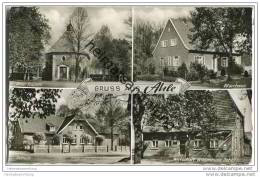 Bünde - Ahle - Pfarrhaus - Schule - Fotokarte - Buende