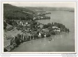 Hotel Restaurant Glarisegg Am Untersee Bei Steckborn Besitzer J. Züblin - Foto-AK Grossformat - Flugbild - Steckborn