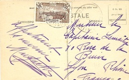 1928- C P A De Fort De France ( Refuge De L'Alma )  Affr. N°99 SEUL Pour La France - Storia Postale