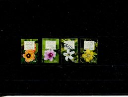 (6-9-2018) Australia - Ccoos Island - Flowers Set Of 4 Values (used) - Cocos (Keeling) Islands