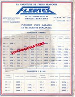 92- NEUILLY SUR SEINE- TARIF 1933  FLERTEX -GARNITURE DE FREINS-65 RUE JACQUES DULUD- POUR GARAGE - Automobil
