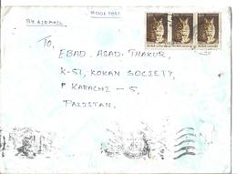 India Airmail Cover 2000 Cats Leopard Cat (Prionailurus Bengalensis) 5R - Lettres & Documents