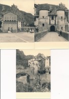 Lot De 3 Photos Amateur 04 - Entrevaux  Avec Marchand De Glace Ambulant - No CPA - Other & Unclassified