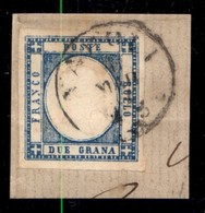 ANTICHI STATI - PROVINCE NAPOLETANE - 1861 - 2 Grana (20) Usato Su Frammento - Molto Bello (35) - Otros & Sin Clasificación
