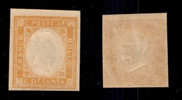 ANTICHI STATI - PROVINCE NAPOLETANE - 1861 - Non Emessi - 80 Cent (5) - Gomma Integra (360) - Altri & Non Classificati