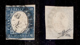 REGNO D'ITALIA - 1863 - 15 Cent Azzurro Grigio (11r-scuro) Usato - Ben Marginato - Sorani (1.000) - Other & Unclassified