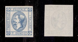 REGNO D'ITALIA - 1863 - 15 Cent Celeste Chiaro (12) Nuovo Senza Gomma (650) - Other & Unclassified