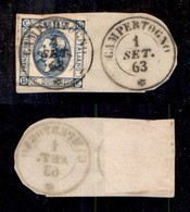 REGNO D'ITALIA - Campertogno 1.9.63 (P.ti 13) - 15 Cent (13) Su Frammento - Molto Bello (2.000) - Otros & Sin Clasificación