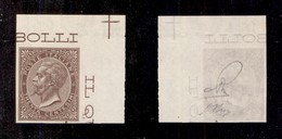 REGNO D'ITALIA - 1866 - Prove D’Archivio - 30 Cent Torino (P19a) Angolo Di Foglio - Gomma Integra - Oliva (450+) - Sonstige & Ohne Zuordnung