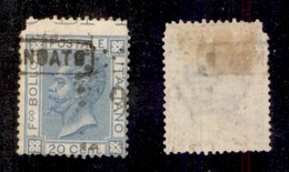 REGNO D'ITALIA - 1867 - 20 Cent (26cb) Con Dentellatura Superiore Spostata In Alto (salto Del Pettine) E Diciture Margin - Otros & Sin Clasificación