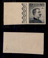 REGNO D'ITALIA - 1909 - Prova Di Macchina - 15 Cent Michetti (86) Bordo  Foglio Integrale - Sempre Senza Gomma - Sonstige & Ohne Zuordnung
