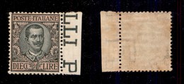 REGNO D'ITALIA - 1919 - 10 Lire Floreale (91) Bordo Foglio - Gomma Integra - Ben Centrato - Otros & Sin Clasificación