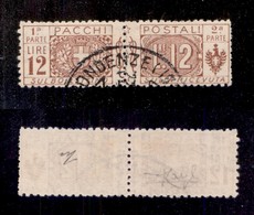 REGNO D'ITALIA - 1922 - Pacchi Postali - 12 Lire (17) Usato (600) - Sonstige & Ohne Zuordnung