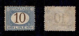 REGNO D'ITALIA - 1870 - Segnatasse - 10 Lire (14) - Gomma Originale - Ben Centrato - Da Esaminare (7.000+) - Otros & Sin Clasificación