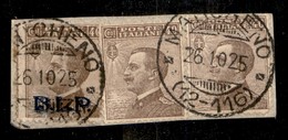 REGNO D'ITALIA - 1922 - BLP - 40 Cent (9) Recuperato Da Busta Speciale (con Difetti) In Uso Misto Con Ordinari (84+84) S - Otros & Sin Clasificación