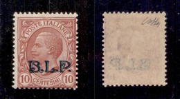 REGNO D'ITALIA - 1923 - BLP - 10 Cent (13A) - Soprastampa Azzurra - Gomma Integra - Colla (300) - Otros & Sin Clasificación