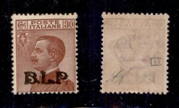 REGNO D'ITALIA - 1923 - BLP - 30 Cent (17-varietà) - Tracce Di Punto (rotto) Dopo P - Gomma Originale Con Leggera Tracci - Otros & Sin Clasificación