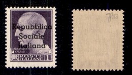 ENISSIONI LOCALI - TERAMO - 1944 - 1 Lira (8) - Gomma Integra (750) - Sonstige & Ohne Zuordnung