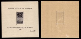 ENISSIONI LOCALI - CORPO POLACCO - 1946 - Soccorso Di Guerra - Foglietto (2) - Gomma Originale - Otros & Sin Clasificación