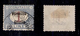 OCCUPAZIONI - VENEZIA GIULIA - 1918 - Segnatasse - 1 Lira (7) Usato (1.200) - Venezia Julia