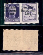 OCCUPAZIONI - ZARA - 1943 - 50 Cent Aviazione (22/Ie) - Soprastampa A Sinistra (B A Cavallo) - Gomma Integra (525) - Sonstige & Ohne Zuordnung