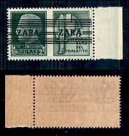 OCCUPAZIONI - ZARA - 1943 - 25 Cent Milizia (30/III+II) - Seconda A Stretta - Gomma Integra (450) - Otros & Sin Clasificación