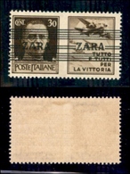 OCCUPAZIONI - ZARA - 1943 - 30 Cent Aviazione (33/III) - A Larghe + A Strette - Gomma Integra (450) - Otros & Sin Clasificación