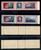 COLONIE - EGEO - 1933 - Crociera Balbo - Trittici (28/29-Aerea) Bordo Foglio - Serie Completa - Gomma Integra (500) - Ägäis