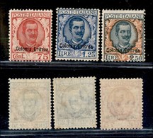 COLONIE - ERITREA - 1926 - Floreali (113/115) - Serie Completa - Gomma Originale (500) - Eritrea