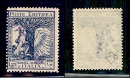 COLONIE - ERITREA - 1928 - Specimen - 1,25 Lire + 25 Cent Società Africana (135) - Molto Raro - Cert. Diena - Eritrea