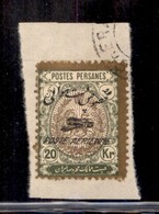 ESTERO - IRAN - 1927 - 20 Kran Poste Aerienne (558) - Usato Su Frammento (200) - Sonstige & Ohne Zuordnung