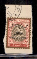 ESTERO - IRAN - 1927 - 30 Kran Poste Aerienne (559) - Usato Su Frammento (200) - Otros & Sin Clasificación