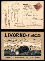 POSTA AEREA  - 1919 (31 Agosto) - Livorno Spettacoli Militari (1096) - Sonstige & Ohne Zuordnung