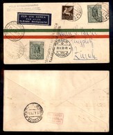 POSTA AEREA  - 1933 (20 Aprile/20 Maggio) - Rodi (Roma) Zurigo (2837) - Mittelholzer - 20 Volati - Other & Unclassified