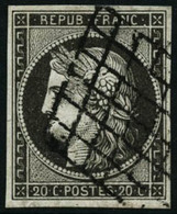 Oblit. N°3i 20c Gris - TB - 1849-1850 Ceres