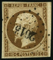 Oblit. N°9a 10c Bistre-brun - TB - 1852 Louis-Napoleon