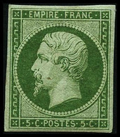 ** N°12 5c Vert, Signé Calves - TB - 1853-1860 Napoleon III