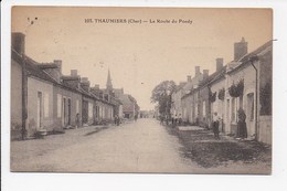 CPA 18 THAUMIERS La Route Du Pondy - Thaumiers